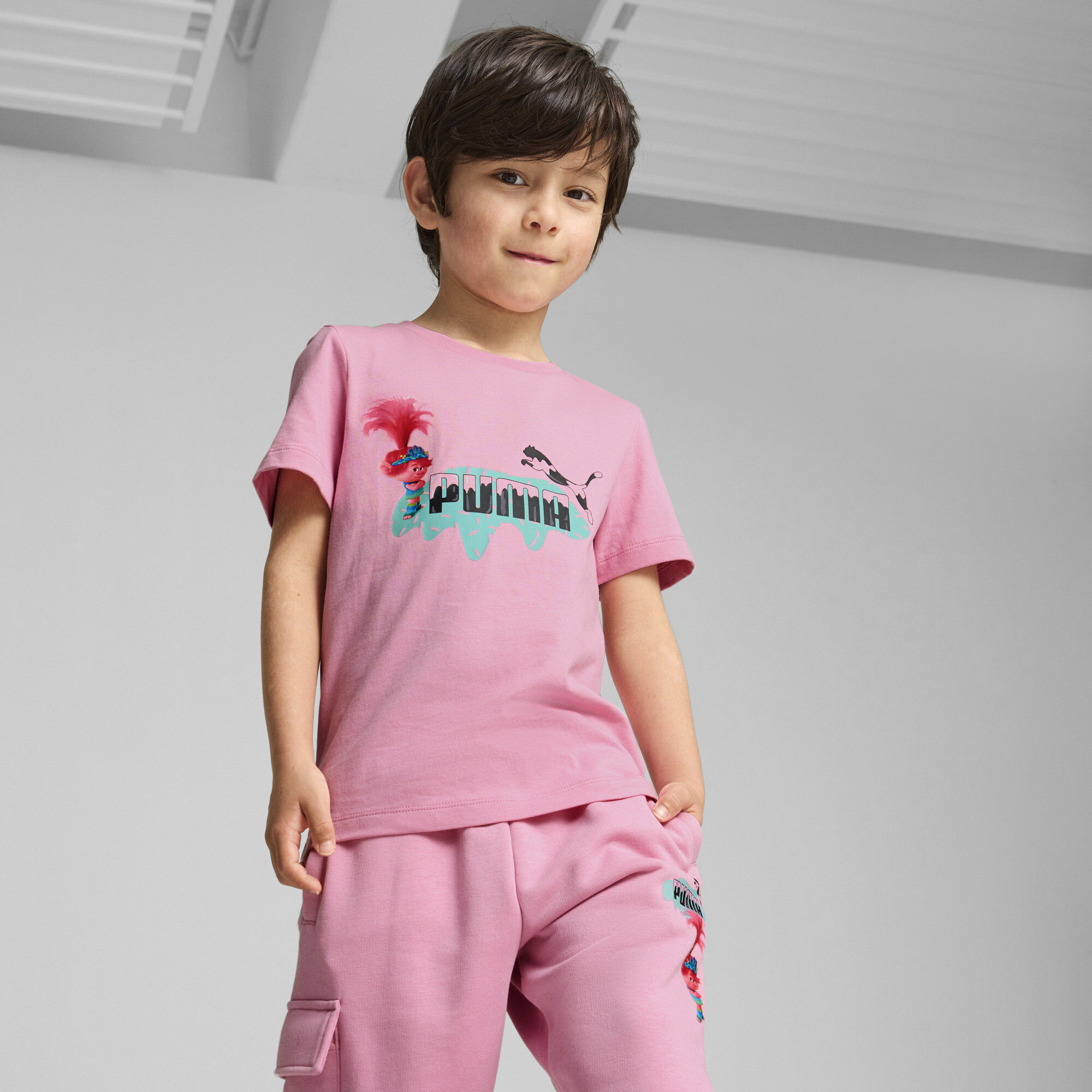 Puma x TROLLS T-Shirt Kinder | Mit Print | Mauved Out | Größe: 5-6Y