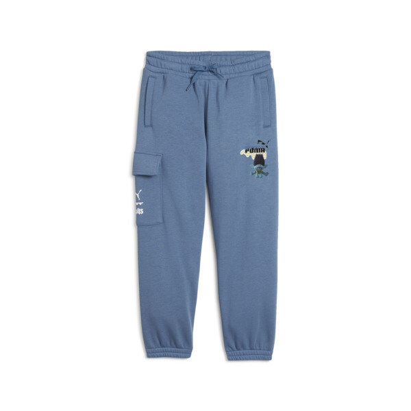 PUMA x TROLLS Cargo Pants Kids, Blue Horizon, large-ZAF