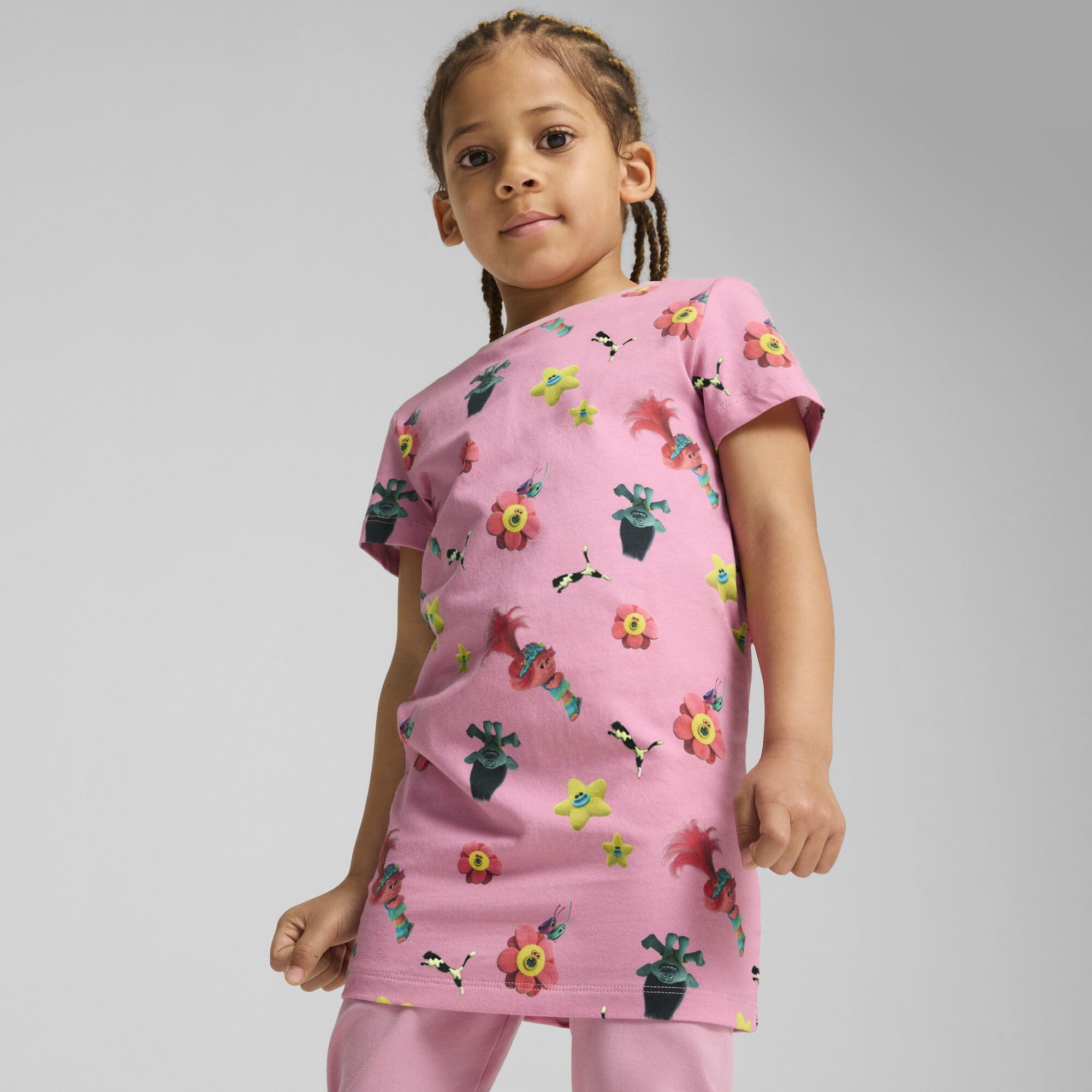 Puma x TROLLS T-Shirt Kinder | Mit Other Pattern | Mauved Out | Größe: 5-6Y