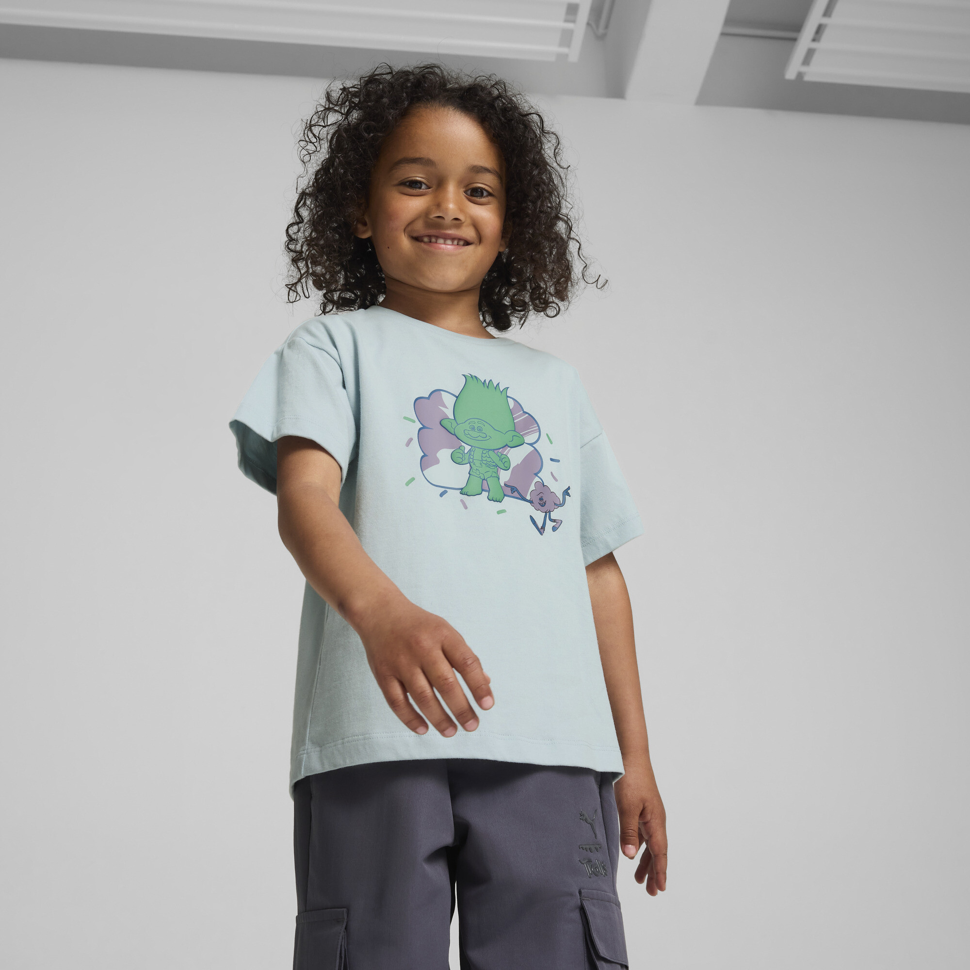 Puma x TROLLS Graphic T-Shirt Kinder | Mit Print | Frosted Dew | Größe: 3-4Y