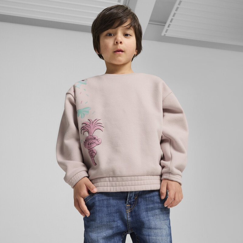 

PUMA X TROLLS Kid's Relaxed Fit Graphic Crew Neck Sweatshirt