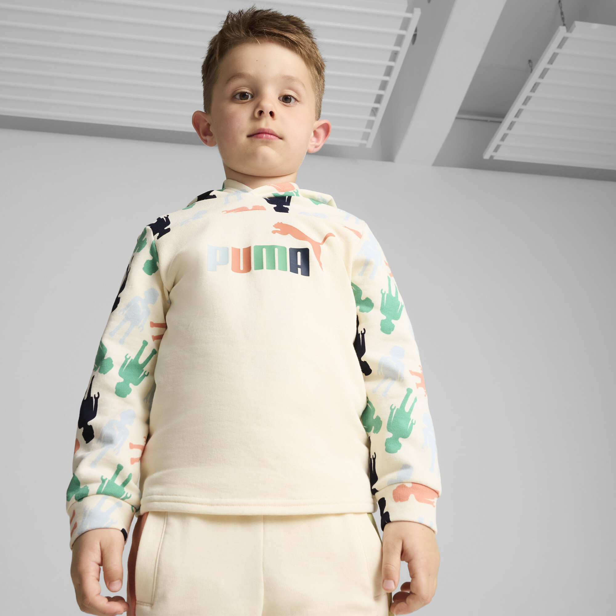 Puma x PLAYMOBIL® Hoodie Kinder | Mit Color Blocking | Multi | Größe: 5-6Y