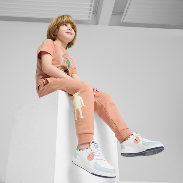 PUMA x PLAYMOBIL® Sweatpants Kids, Deeva Peach, large-MEX