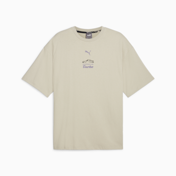 Porsche Legacy Statement Graphic Tee Men, Desert Dust, large-ZAF
