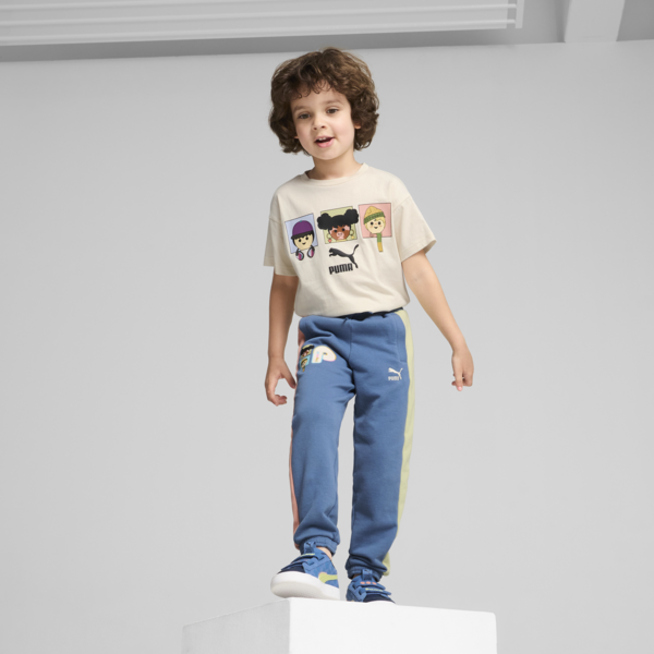 PUMA x PLAYMOBIL® T7 Pants Kids, Blue Horizon, large-MEX