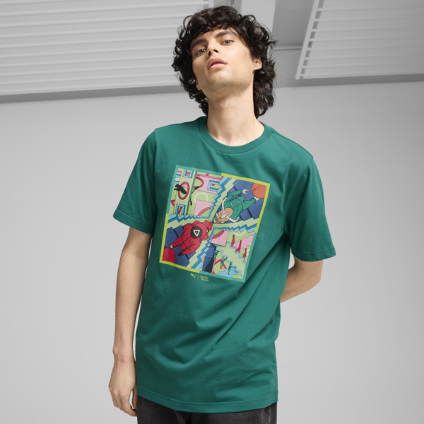 Playera PUMA x SQUID GAME para hombre, Mint Tea, large-MEX