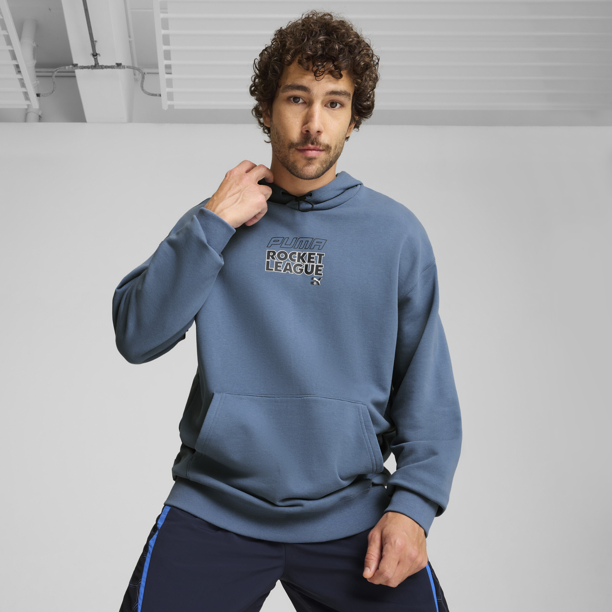 Puma X ROCKET LEAGUE Hoodie Herren | Mit Print | Blue Horizon | Größe: S