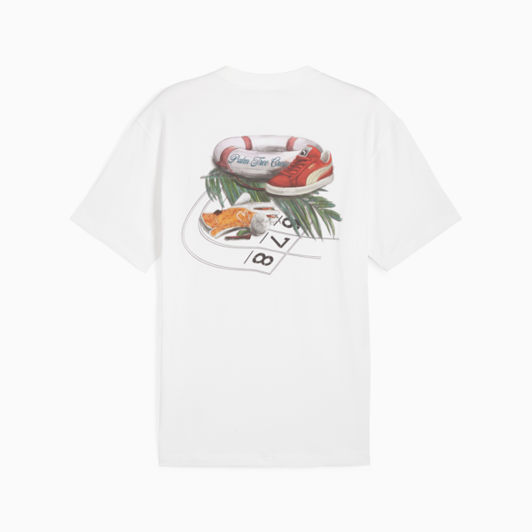 Remera PUMA x PALM TREE CREW con estampa para hombre, PUMA White, large-ARG