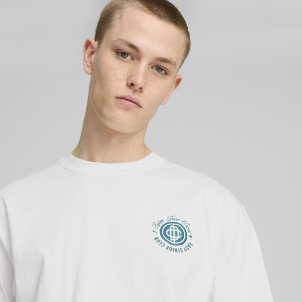 Remera PUMA x PALM TREE CREW con estampa para hombre, PUMA White, large-ARG