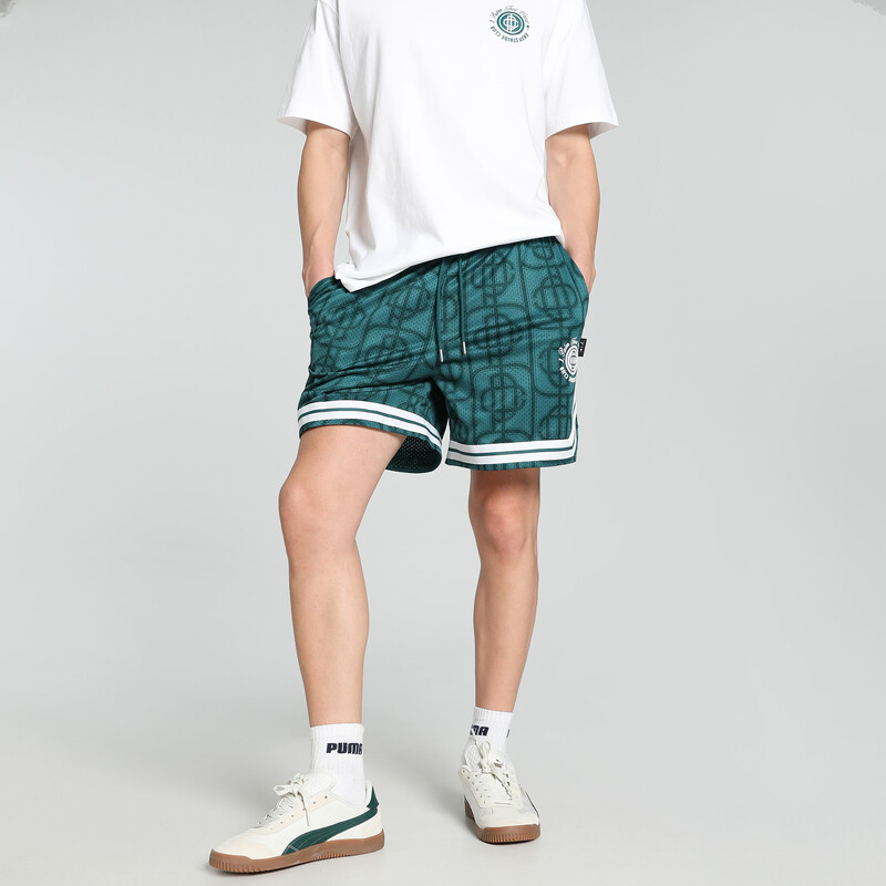 

Men's PUMA X PALM TREE CREW All-Over Print Mesh Relaxed Fit Shorts