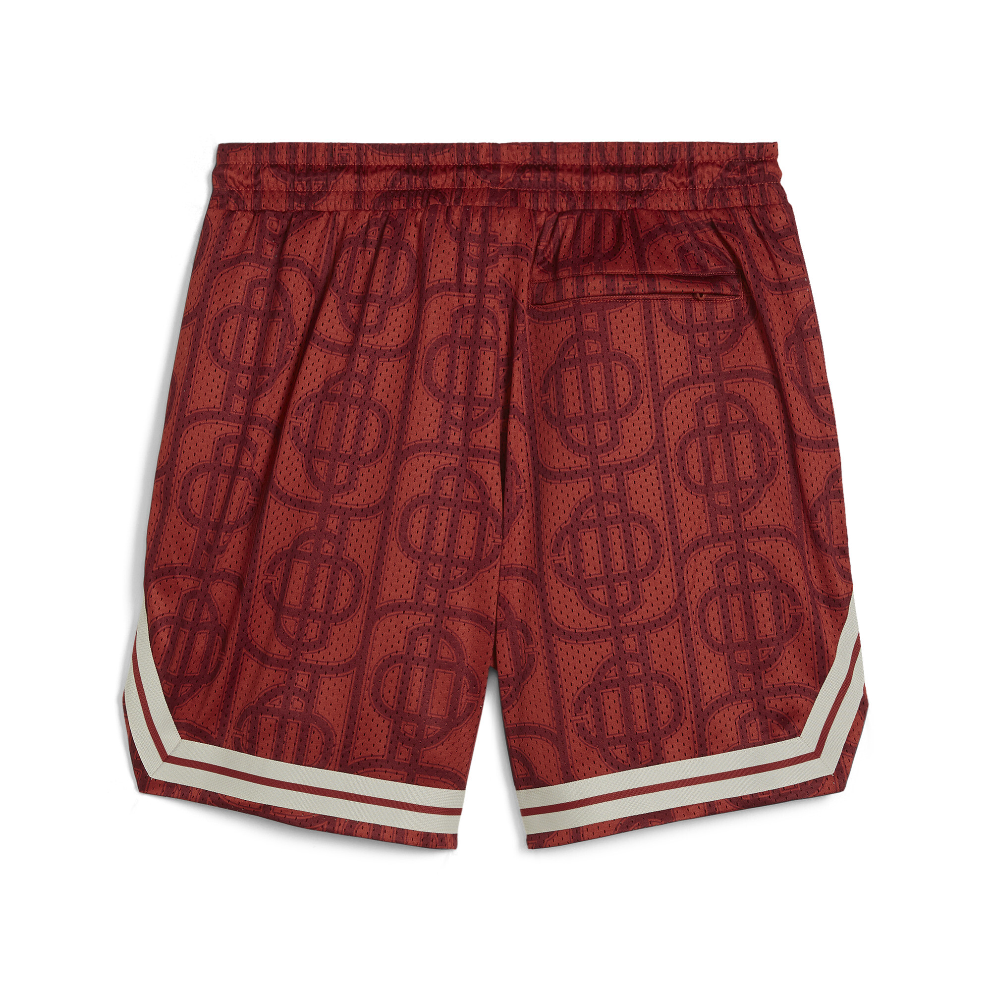 Men's Puma X PALM TREE CREW All-Over Print Mesh Shorts, Red, Size XXL, Clothing