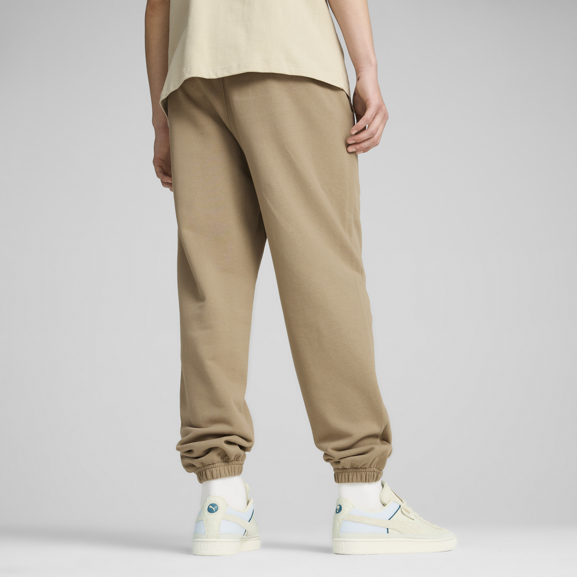 Men's Puma X PALM TREE CREW Sweatpants, Beige, Size M, Clothing