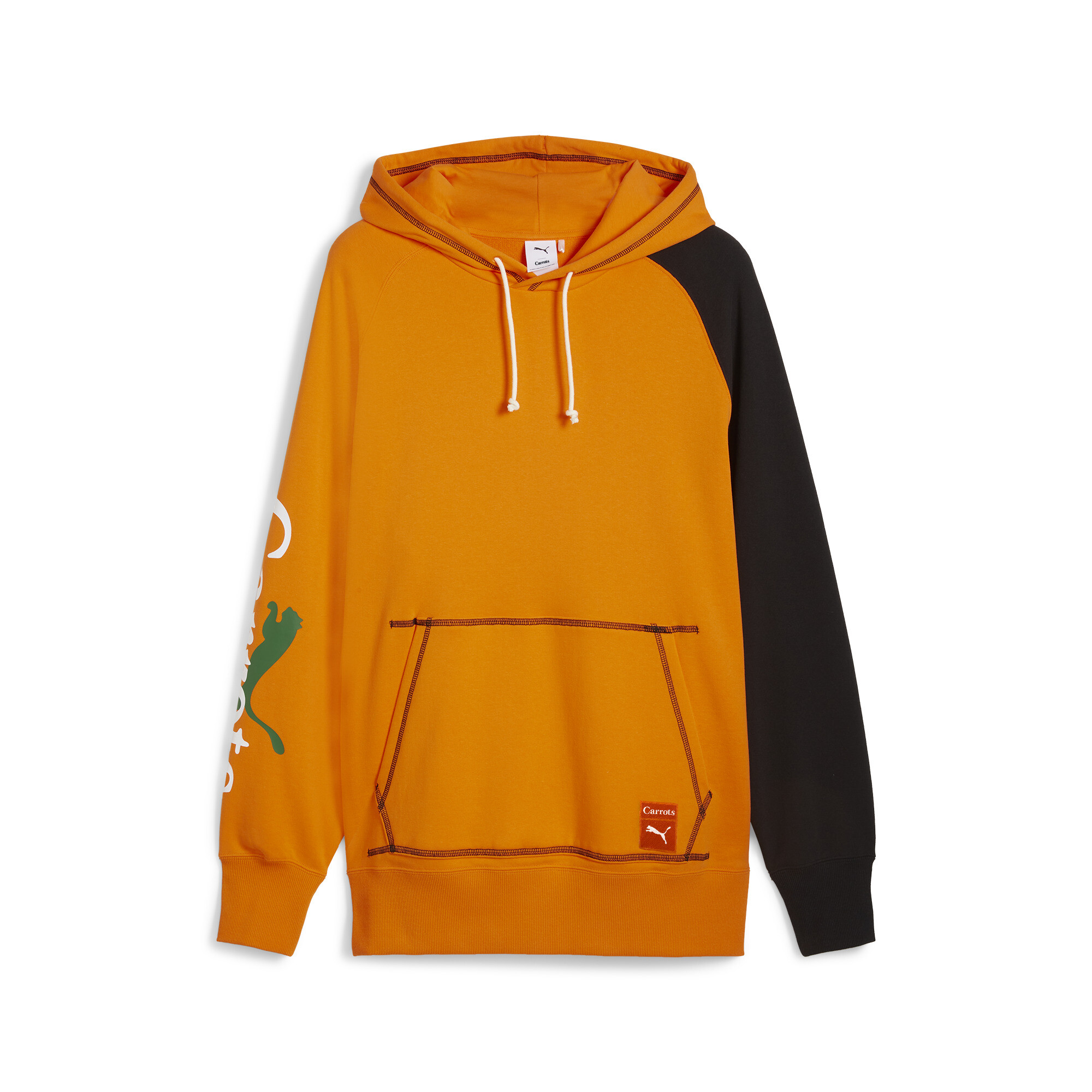 商品情報PUMAxCarrotsのコレクションより、グラフィックフーディーが登場。ストリートウェアブランド「Carrots」とプーマがタッグを組んで生み出された、遊び心あふれるストリートウェアコレクシ