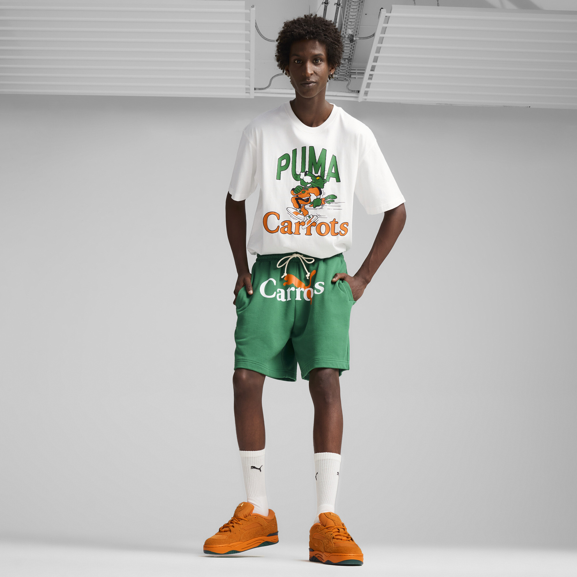 Men's Puma X Carrots's Shorts, Green, Size S, Clothing