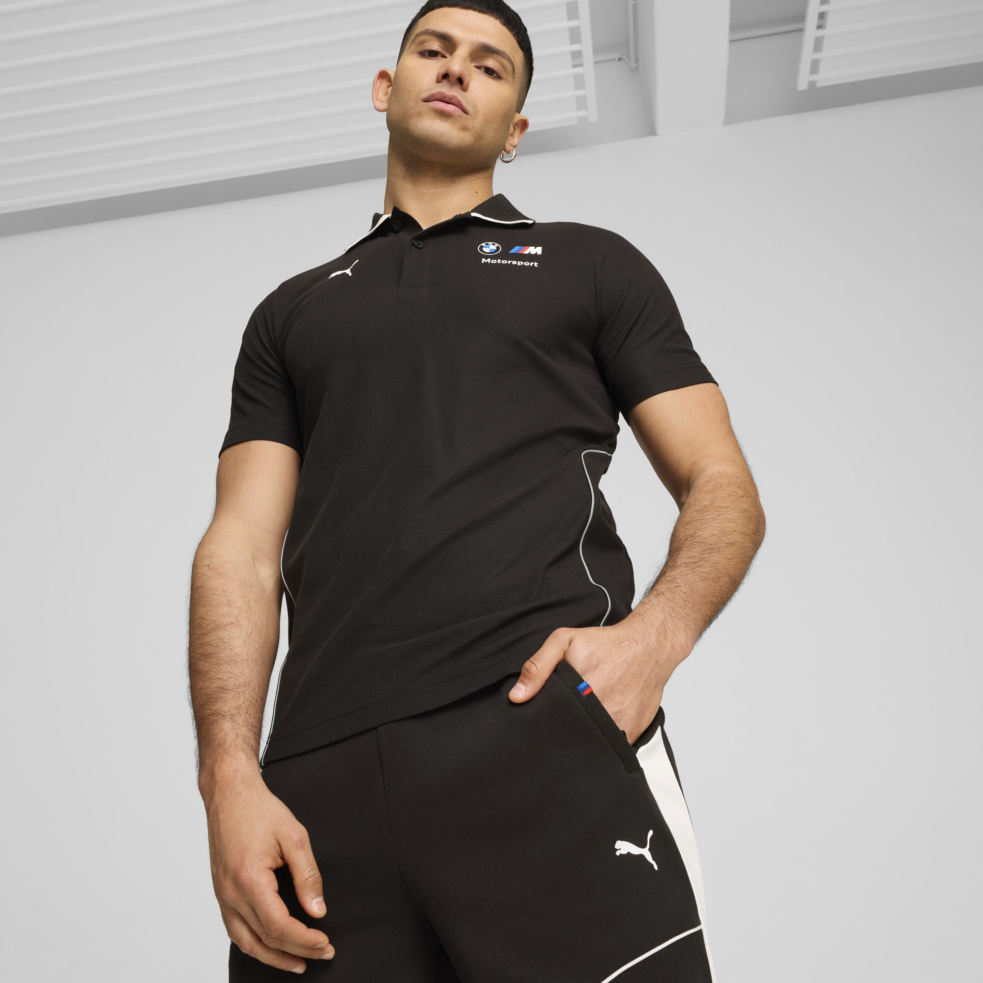 Puma Bmw M Motorsport Polo Shirt Men In Black