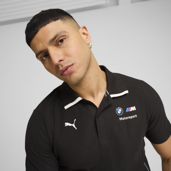 Remera polo BMW M Motorsport para hombre, PUMA Black, large-ARG