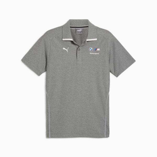Remera polo BMW M Motorsport para hombre, Medium Gray Heather, large-ARG