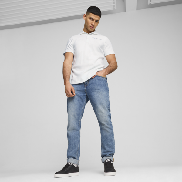 BMW M Motorsport Jacquard Polo Men, PUMA White, large-ZAF