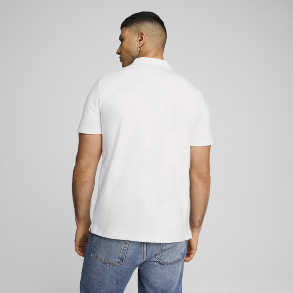 BMW M Motorsport Jacquard Polo Men, PUMA White, large-ZAF