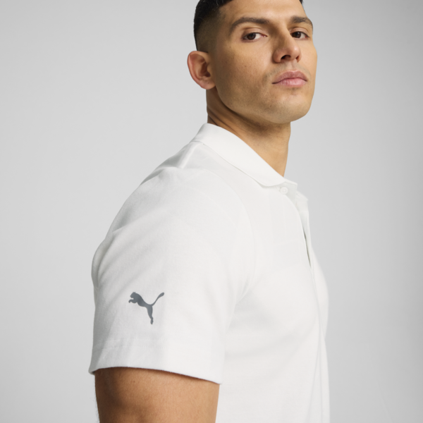 BMW M Motorsport Jacquard Polo Men, PUMA White, large-ZAF