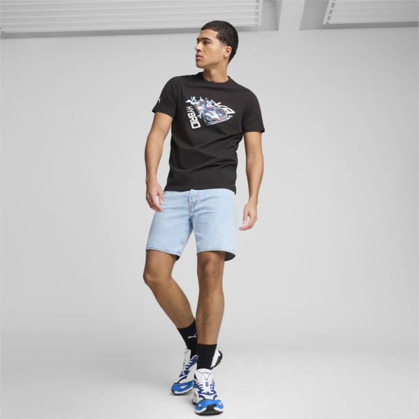 BMW M Motorsport Car Graphic Tee Men, PUMA Black, large-ZAF