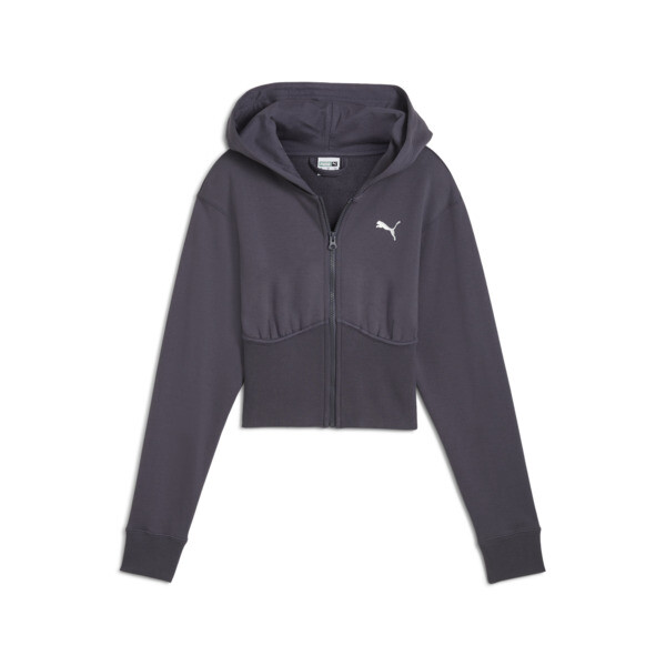 Womens cropped hoody top