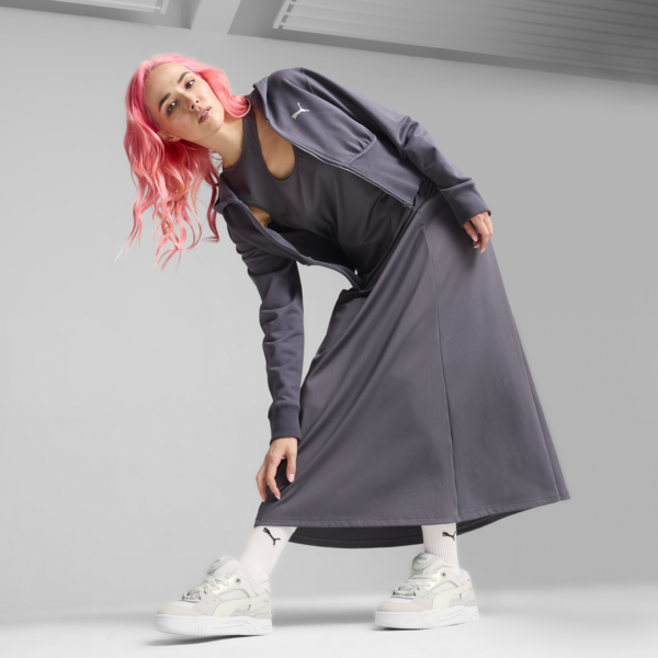 DARE TO Cropped Hoodie Women, Galactic Gray, large-ZAF