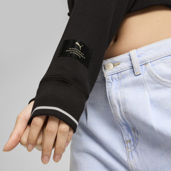 Buzo con capucha CLASSICS Relaxed para mujer, PUMA Black, large-ARG