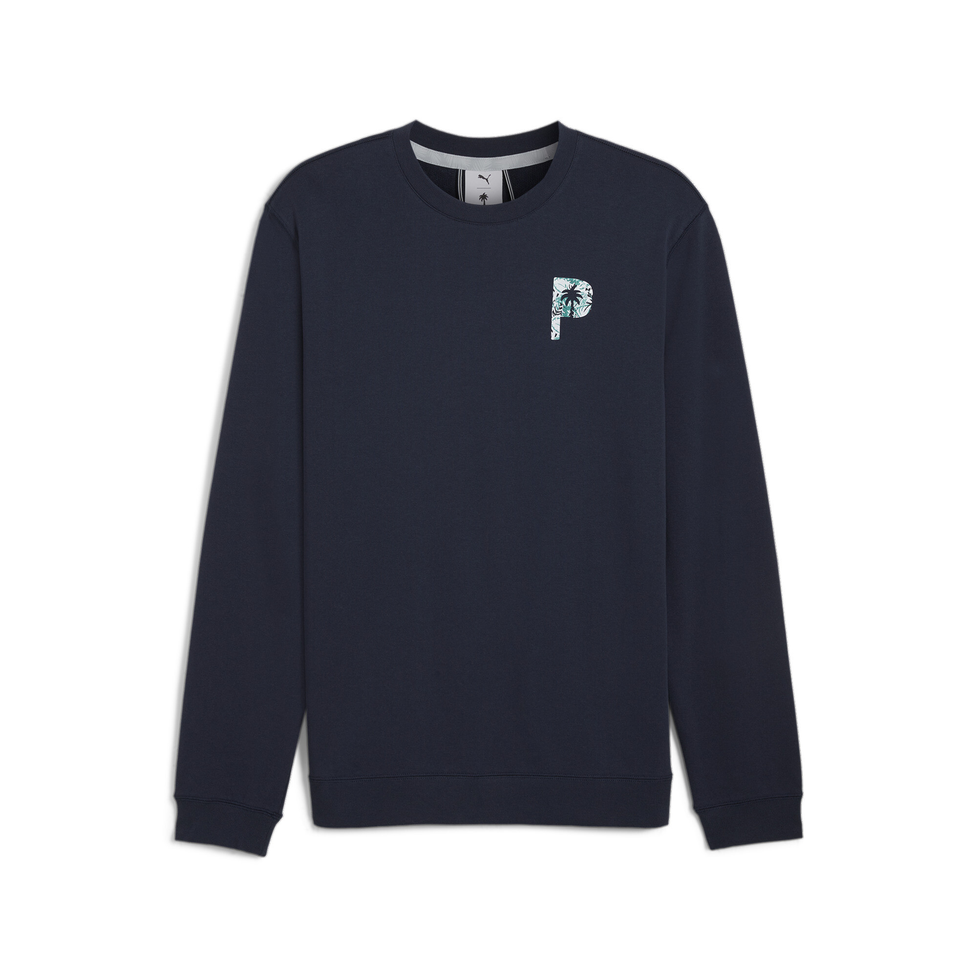 Puma x PALM TREE CREW Glitch Graphic Sweatshirt Herren | Mit Colorful | Deep Navy | Größe: XL