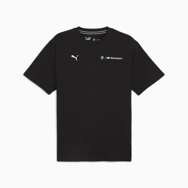 BMW M Motorsport ESS+ Logo Tee Men, PUMA Black, large-ZAF