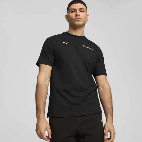 BMW M Motorsport ESS+ Logo Tee Men, PUMA Black, large-ZAF