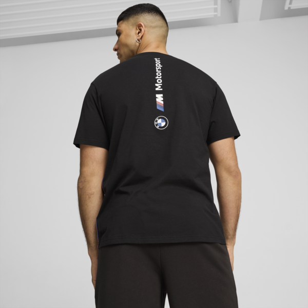 BMW M Motorsport ESS+ Logo Tee Men, PUMA Black, large-ZAF