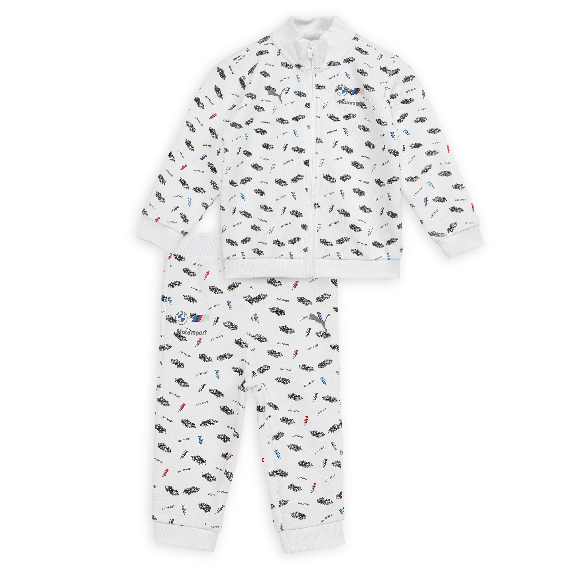 PUMA BMW M Motorsport 2-Piece Toddlers All-Over Print Jogger Set in White Size 69M 35$