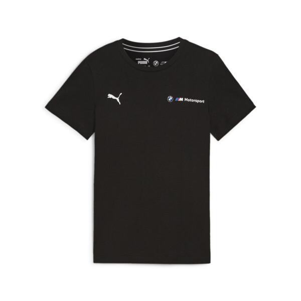 BMW M Motorsport ESS+ Logo Tee Youth, PUMA Black, large-ZAF