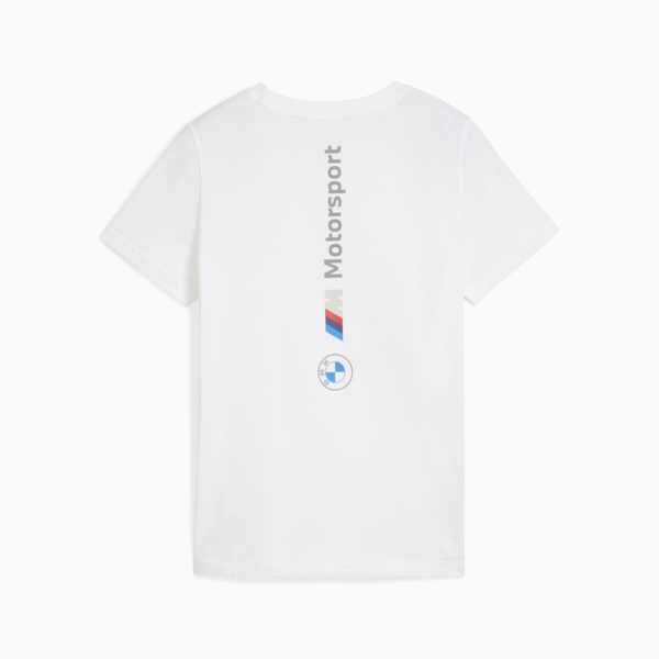 BMW M Motorsport ESS+ Logo Tee Youth, PUMA White, large-ZAF