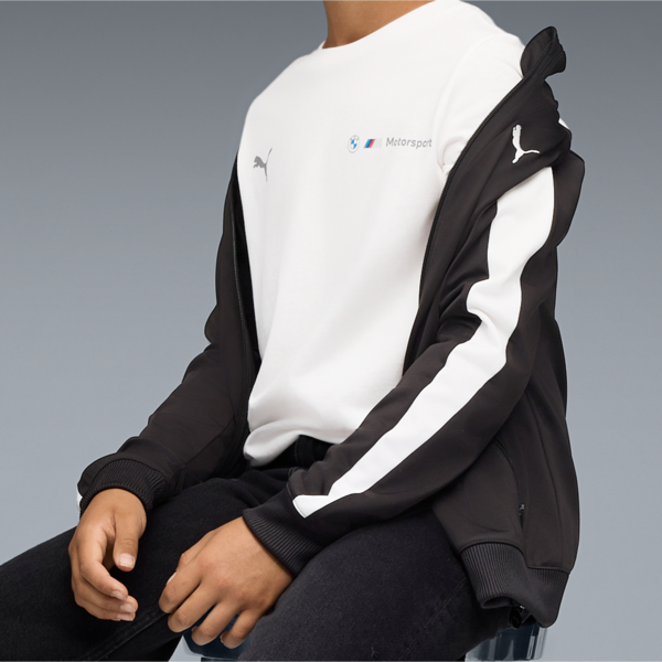 BMW M Motorsport ESS+ Logo Tee Youth, PUMA White, large-ZAF