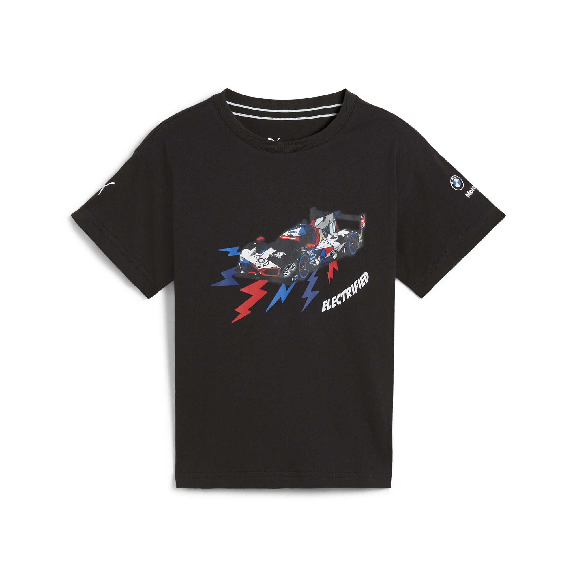 Puma BMW M Motorsport Tee Kids, Black, Size 5-6Y, Clothing