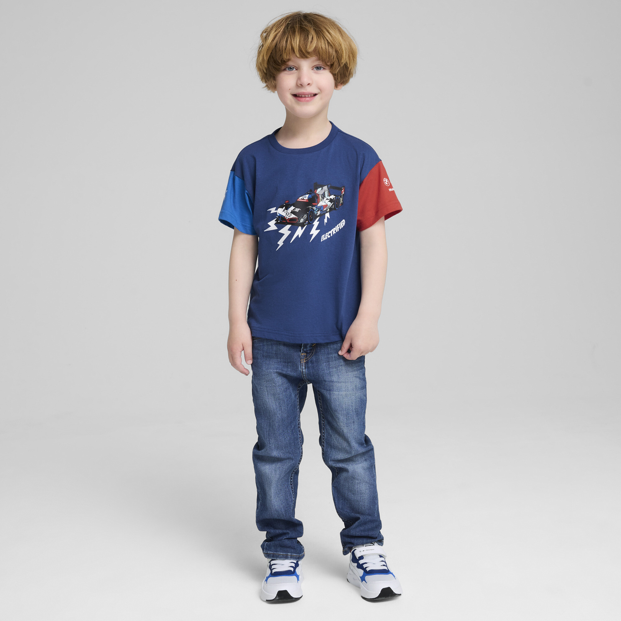 Puma BMW M Motorsport Tee Kids, Blue, Size 2-3Y, Clothing