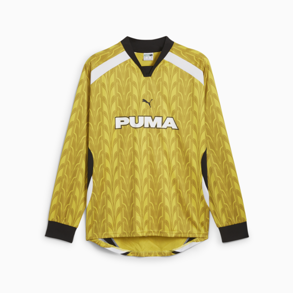 Playera de fÃºtbol  PUMA de manga larga, Fresh Pear-AOP, large-MEX