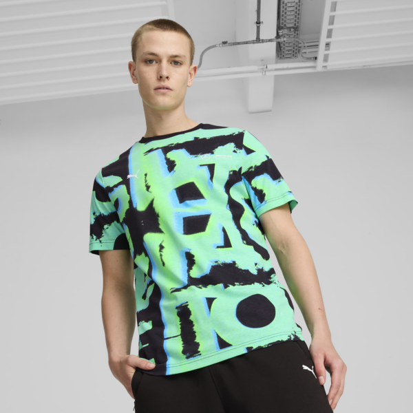 Mercedes-AMG Petronas F1® Neon Energy All-Over Print Tee Men, PUMA Black, swatch-ZAF