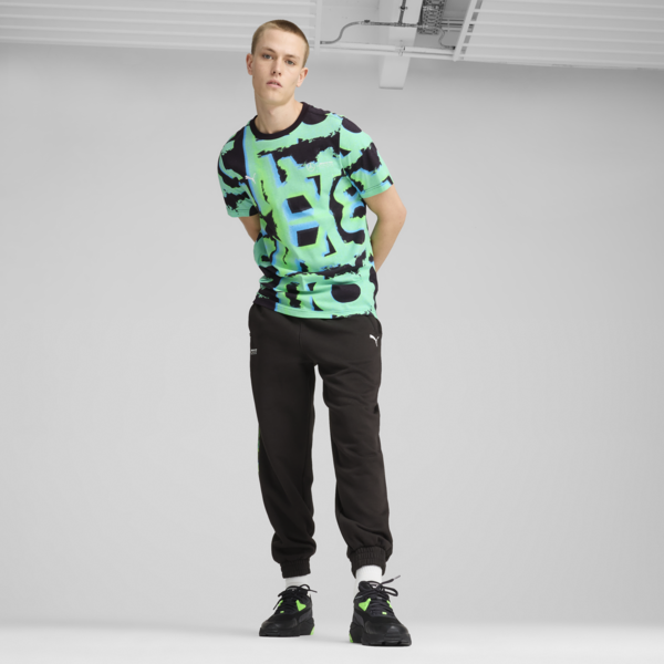 Mercedes-AMG Petronas F1® Neon Energy All-Over Print Tee Men, PUMA Black, large-ZAF