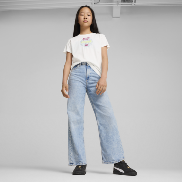 GRAPHICS Sportsclub Tee Youth, PUMA White, large-MEX