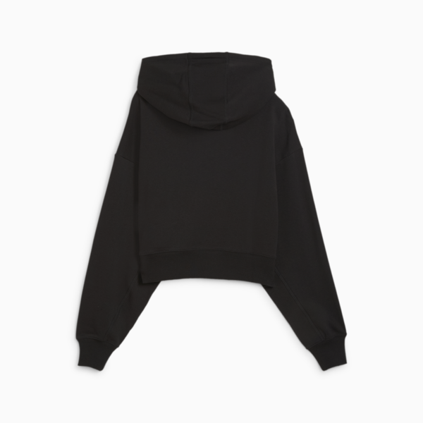 Sudadera de básquetbol con gorra para mujer, PUMA Black, large-MEX