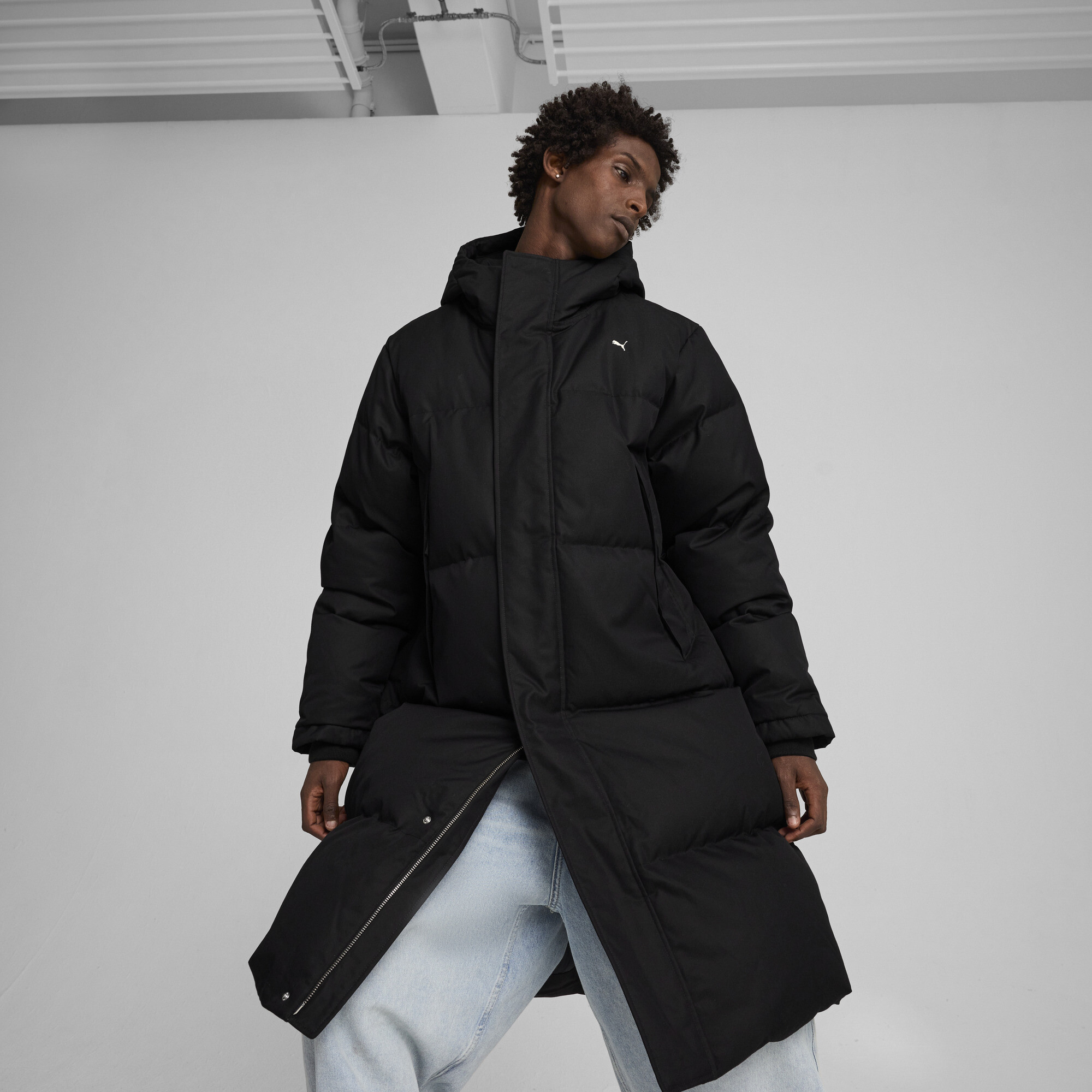 ジャケット・アウター Mirage Tippet Long Coat Пуховик MMQ Long Down Jacket Men | Цвет: Черный | Puma Black
