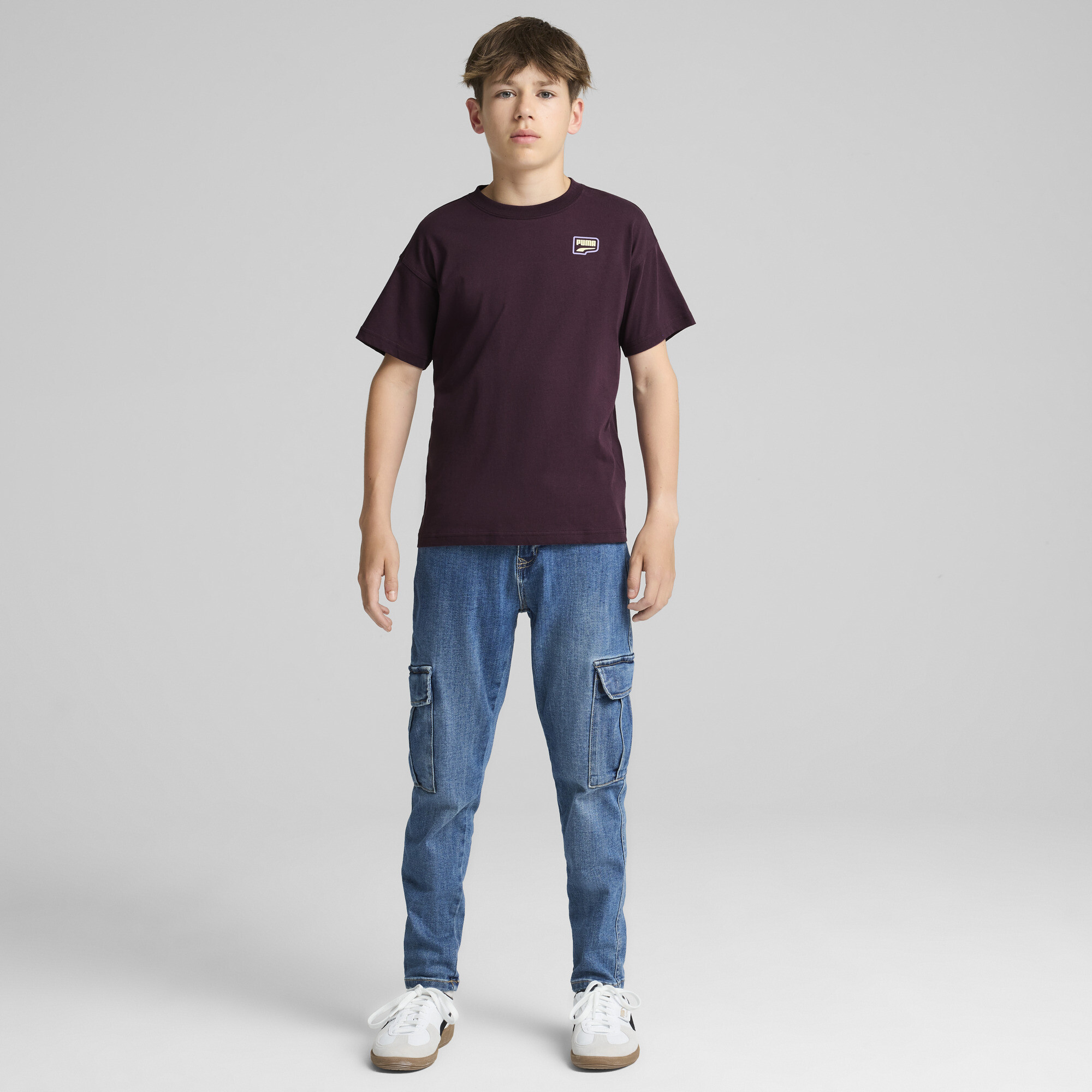 DOWNTOWN T-shirt met print voor Heren, Maat 9-10Y | PUMA