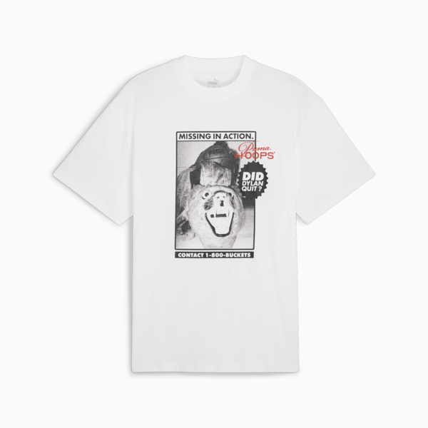Remera de basketball Dylan Got Game para hombre, PUMA White, large-ARG