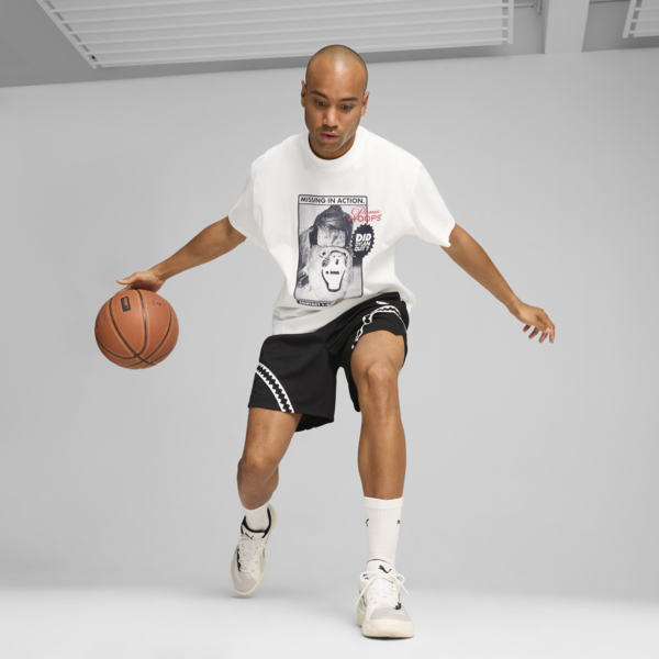 Remera de basketball Dylan Got Game para hombre, PUMA White, large-ARG