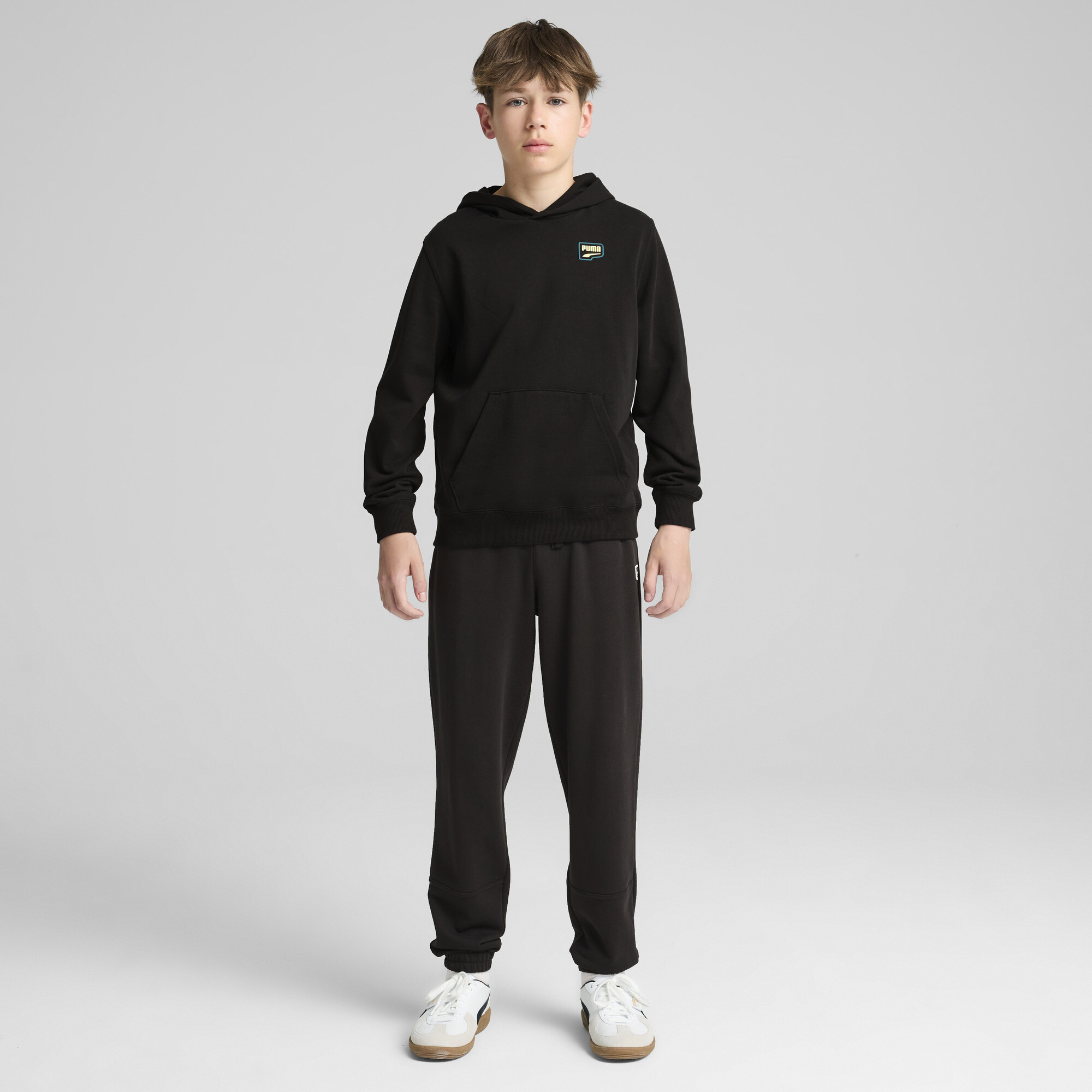 PUMA DOWNTOWN hoodie met print, Zwart