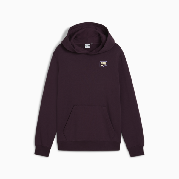 DOWNTOWN Graphic Hoodie Youth, Midnight Plum, large-MEX