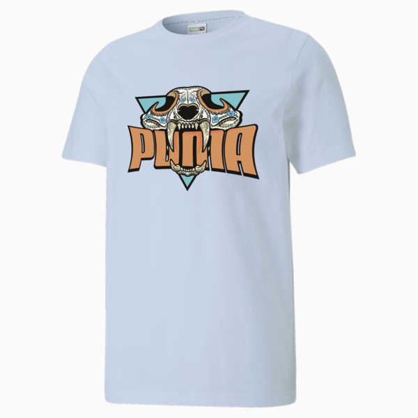 Playera Hombre SKULL HUICHOL, Icy Blue, large-MEX
